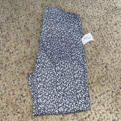 Time And Tri Animal Print Fashion Capri Jeggings (Size XS 0/2) New